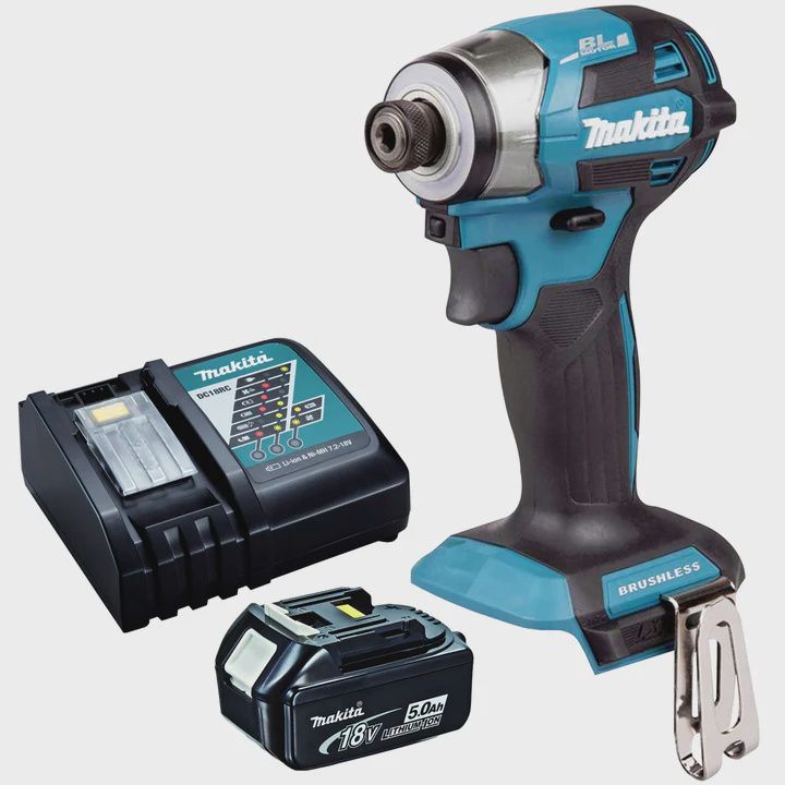 Makita DTD173Z 18V LXT Brushless Impact Driver with 1 x 5.0Ah Battery & Charger