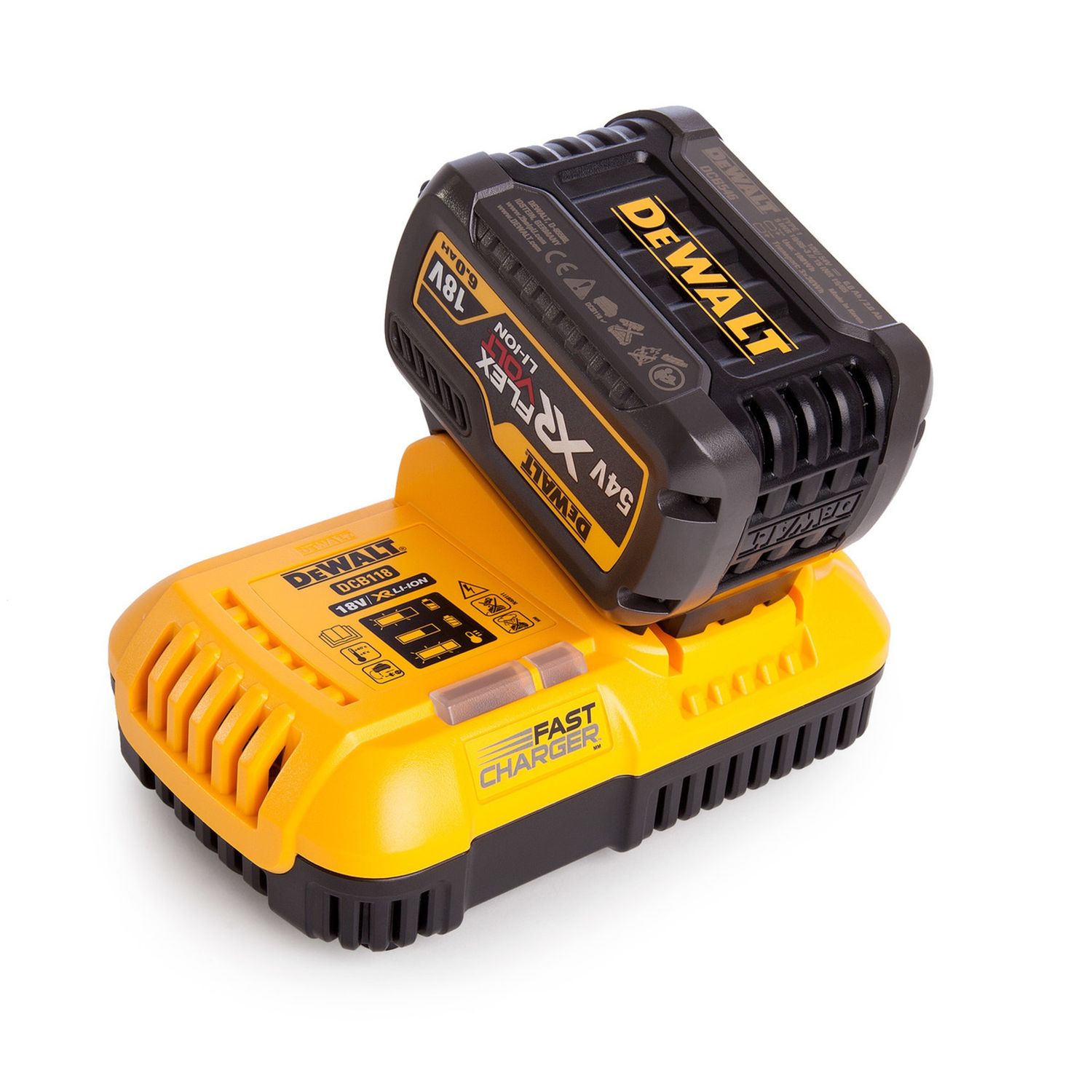 Dewalt DCB546 18V/54V XR Flexvolt 6.0Ah Battery & DCB116 Fast Charger