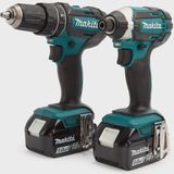 Makita DLX2131TJ 18V LXT Twin Kit 2 x 5.0Ah Batteries with 100 Piece Drill Set