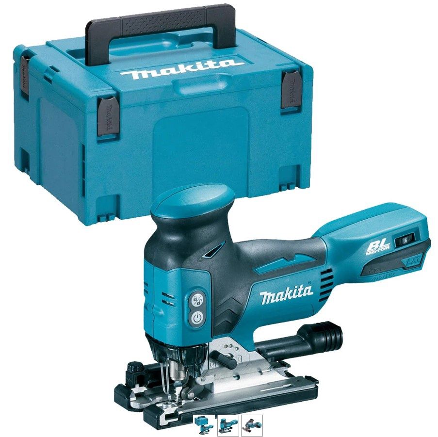 Makita DJV181Z 18v Brushless Jigsaw & Makpac Connector Case With Inlay