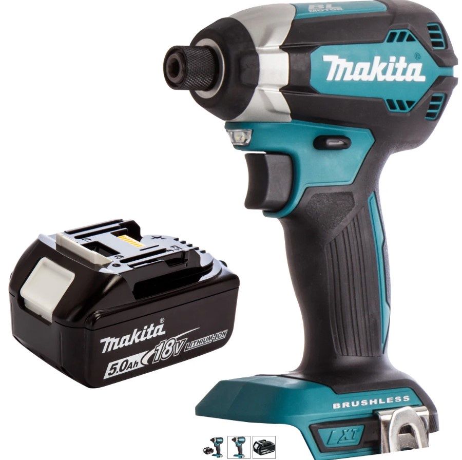 Makita DTD153Z 18V Brushless Impact Driver With 1 x 5.0Ah Battery