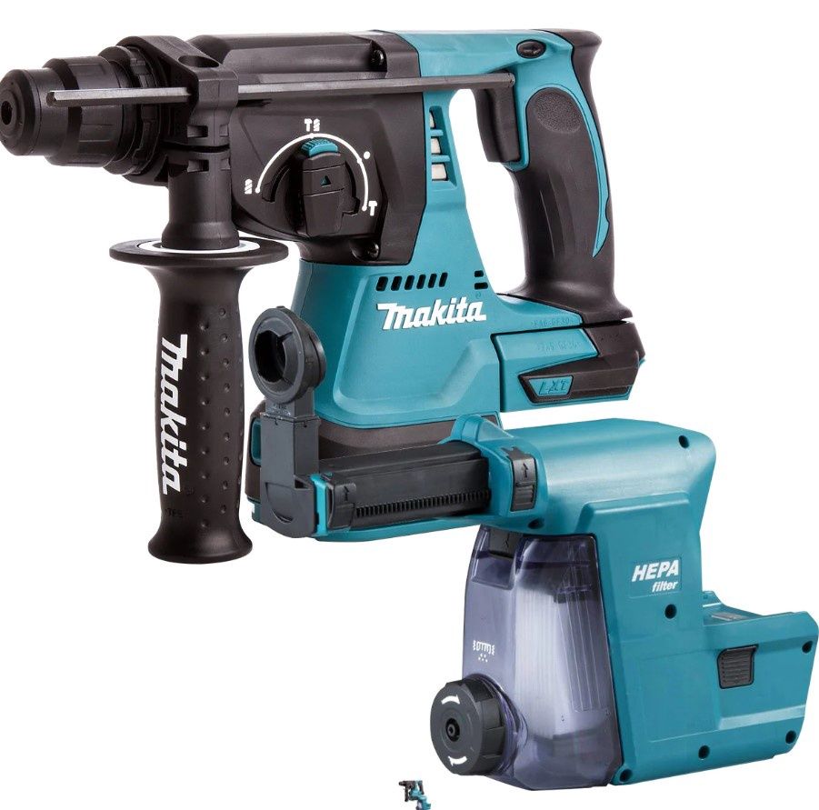 Makita DHR242Z 18V SDS+ Brushless 24mm Rotary Hammer Drill Body with Dust Extraction System