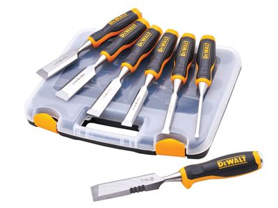 DeWalt 6 Piece Chisel Set With Free Chisel Knife DWHT48305-P