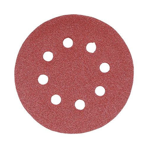 Timco Random Orbital Sanding Discs - 80 Grit - Red 125mm