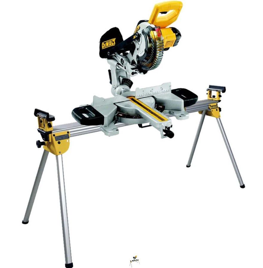 Dewalt DCS365N 18V Cordless XPS 184mm Mitre Saw Body with Universal Leg Stand