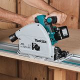 Makita DSP600ZJ 36V Brushless 165mm Plunge Saw with 2x1.5m Guide Rail Case+Bag+Blade