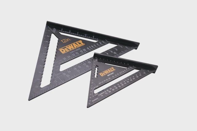 DeWalt XMS25SQTWIN 175mm (7in) & 300mm (12in) Rafter Square Twin Pack