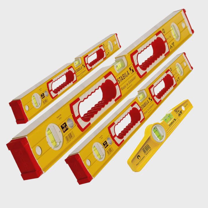 Stabila 196-2 Spirit Combi Levels 600mm, 1200mm, 1800mm & STB81SREM