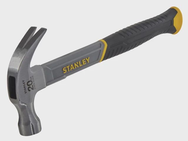 Stanley 570g(20oz) Curved Fibreglass Claw Hammer STA051310