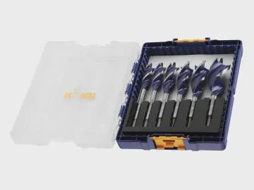Irwin IRWIW4042202 Blue Groove 6X Wood Bit Set, 6 Piece