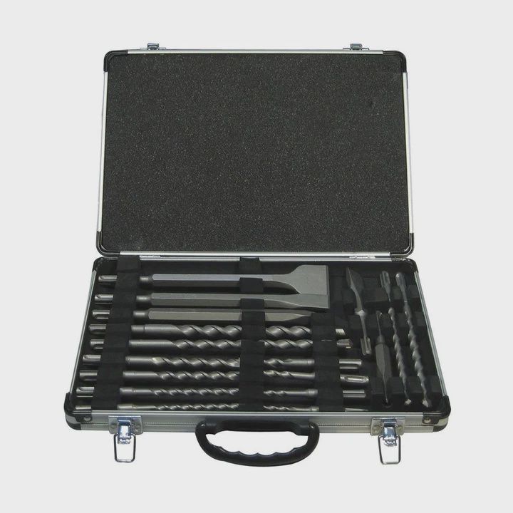Makita D-21200 SDS Plus Drill & Chisel Set of 17 Piece In Aluminium Case