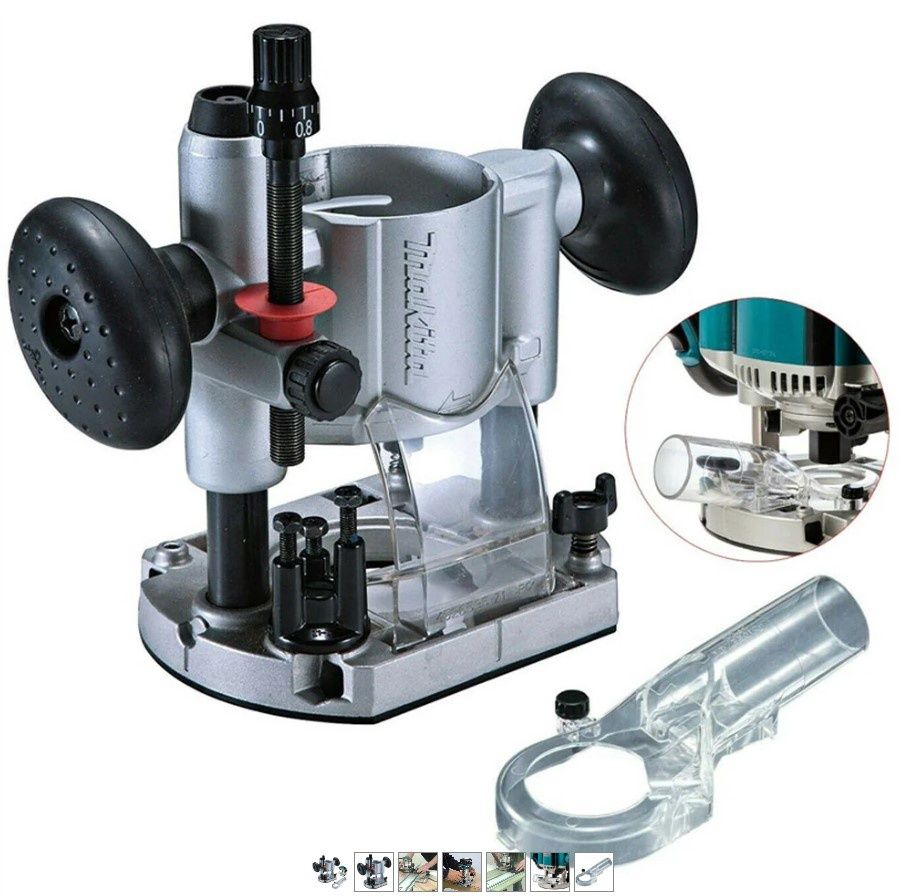 Makita Plunge Router Trimmer Base RT0700 DRT50 + Dust Nozzle 194733-8