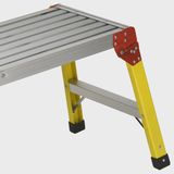 Excel Heavy Duty Fibreglass 6 Tread Ladder with Folding Hop Up