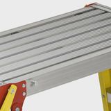 Excel Heavy Duty Fibreglass 6 Tread Ladder with Folding Hop Up