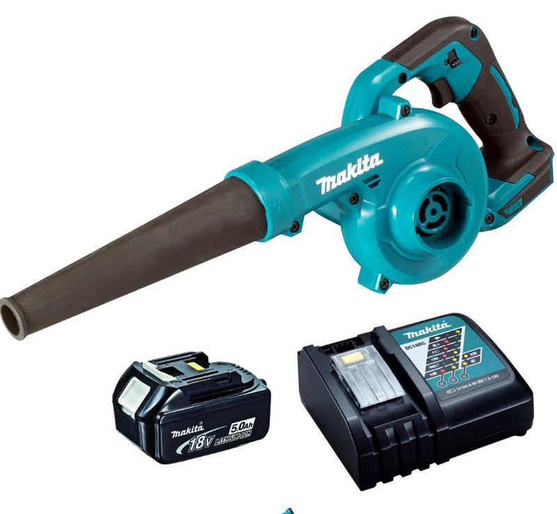 Makita DUB185Z 18V LXT Blower with Vacuum Function 5.0Ah Battery &amp; Charger