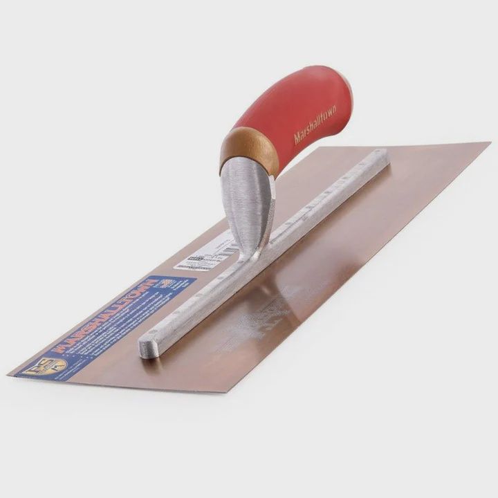 Marshalltown 16 x 5in PreWorn Plasterers Trowel Gold Steel MPB165GSD