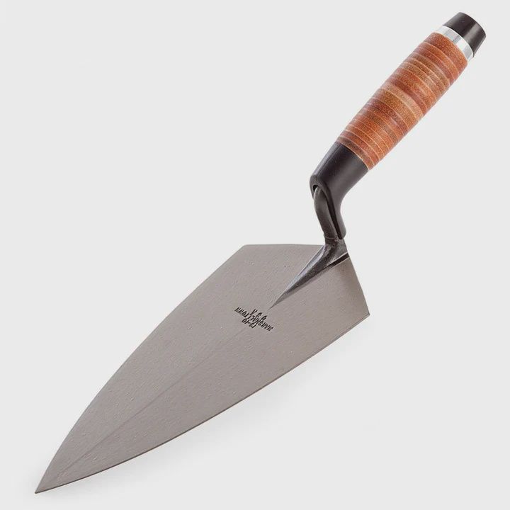 Marshalltown 19L 11in Pattern Brick Trowel Leather Handle M1911L