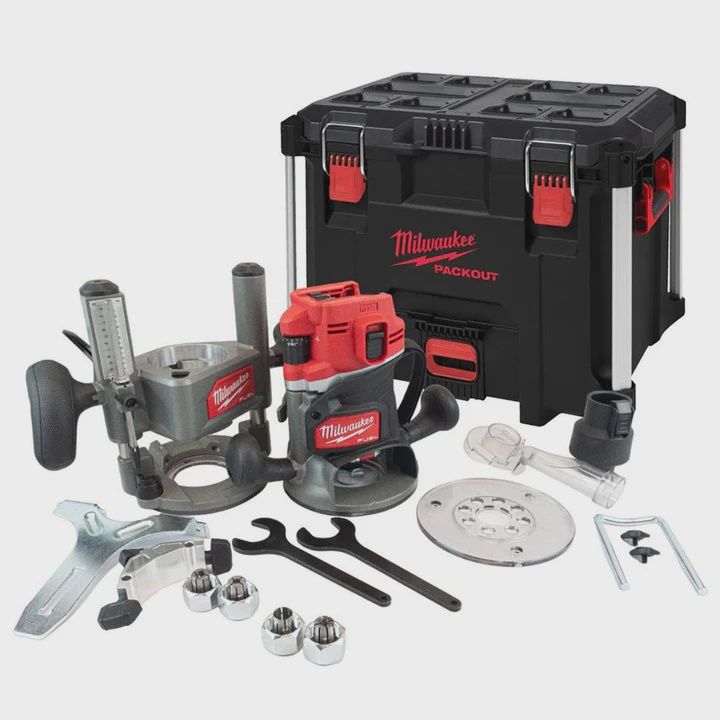 Milwaukee 18V M18 FR12KIT FUEL Brushless 1/2" Router Cutter with Packout Case