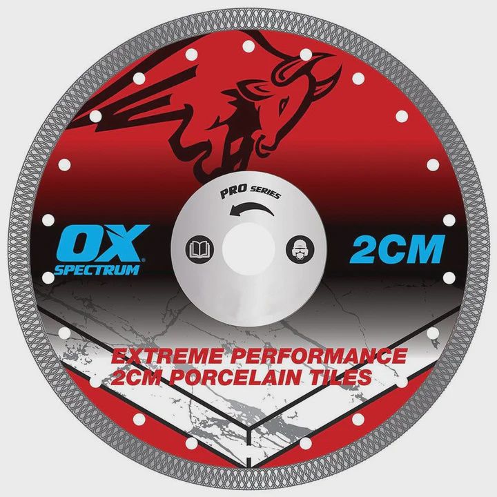 OX Pro 300mm Porcelain Tile Cutting Blade Wet & Dry