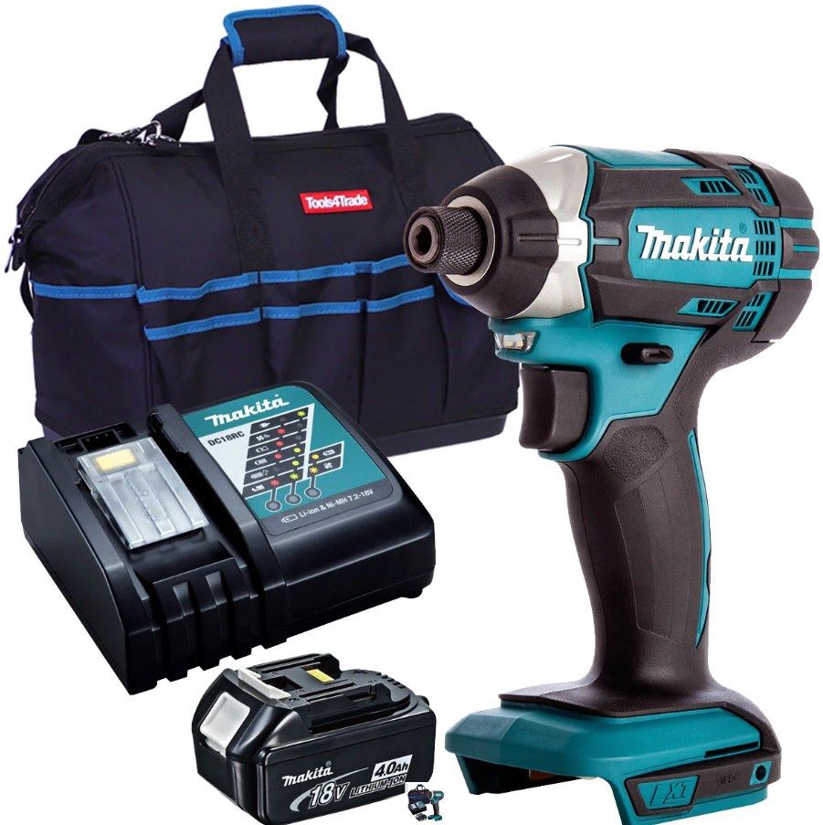 Makita DTD152Z 18V Impact Driver with 1 x 4.0Ah Battery, Charger & Bag