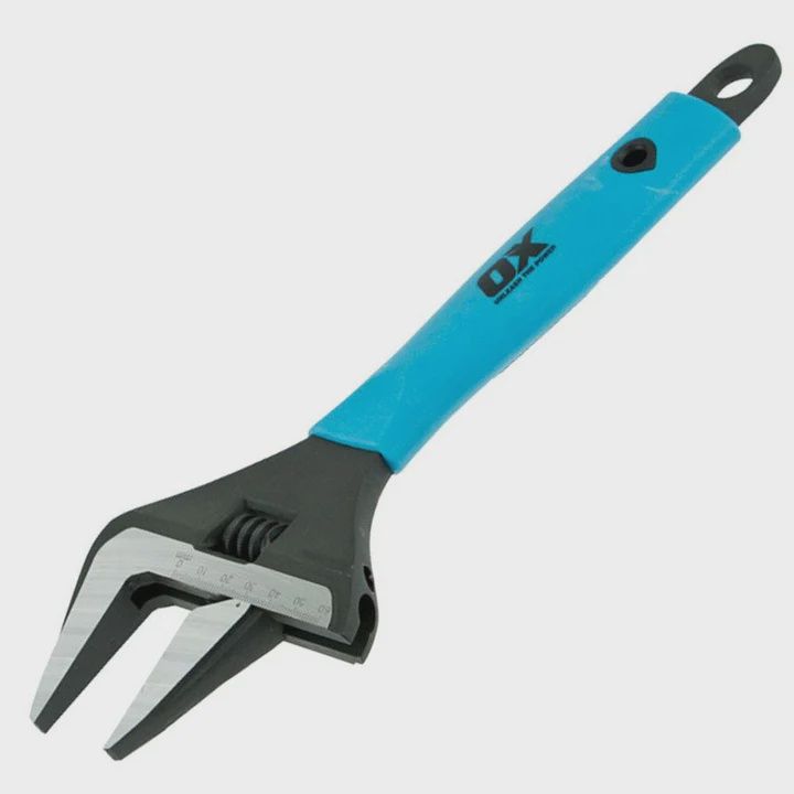 OX Tools P324612 Pro Adjustable Wrench Extra Wide Jaw 300mm/12" OX-P324612
