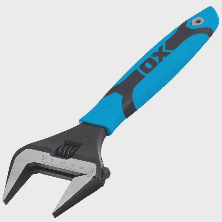 OX Tools P324610 Pro Adjustable Wrench Extra Wide Jaw 250mm/10" OX-P324610