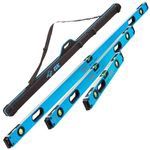 OX Tools Spirit Level 600mm, 1200mm, and 1800mm with 3 Pocket Zipped Case P028603