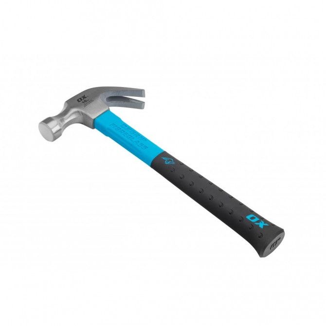 OX Tools P081616 16oz Pro Fibreglass Claw Hammer OX-P081616