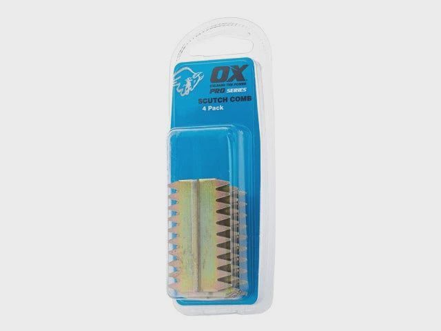 OX Tools P080725 Pro 25mm Scutch Combs Pack of 4 OX-P080725