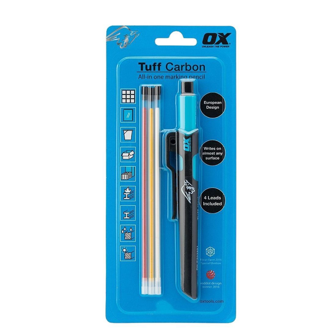 OX Tools P503210 Pro Tuff Carbon Marking Pencil OX-P503210