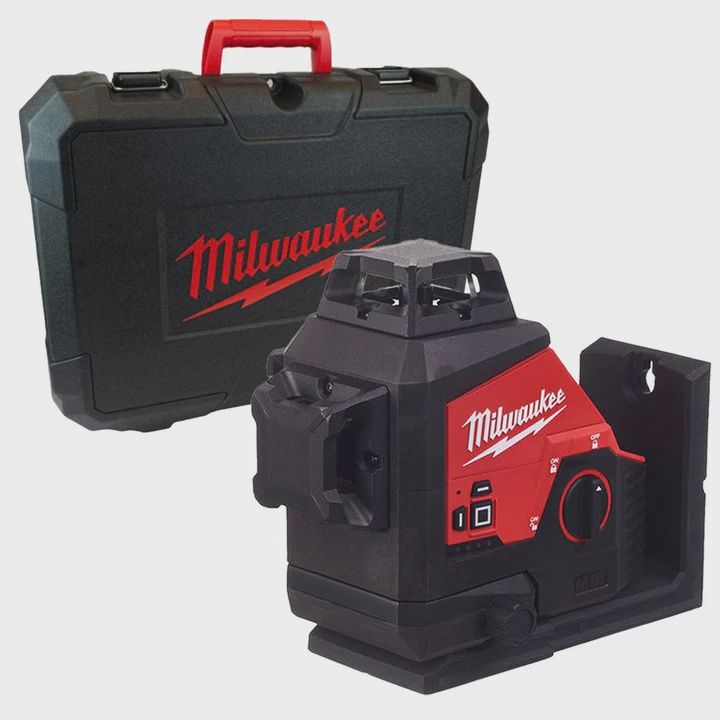 Milwaukee M123PL-0C 12V 360° 3-Plane Green Laser with Case