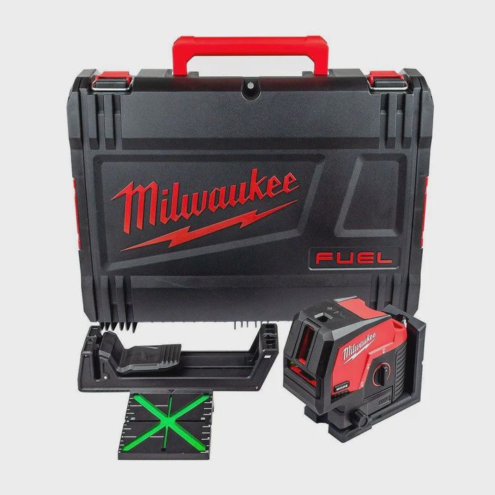Milwaukee M12 CLLP-0 12V Green Cross Line 2 Plane Laser 360° with Case