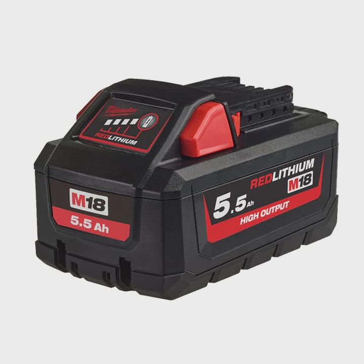 Milwaukee M18 HB5.5 18V 5.5Ah RedLithium-Ion High Output Battery 4932464712