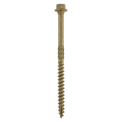 Timco Timber Frame Construction & Landscaping Screws - Hex - Exterior - Green Organic 6.7 x 87