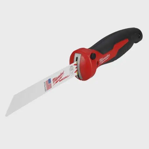 Milwaukee Folding Drywall Plaster Jab Saw with Rubber Mold Grip 48220305