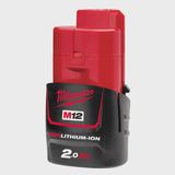 Milwaukee M12BSWP-0 12V Hydropass Stick Water Pump with 2 x 2.0Ah Battery & Charger