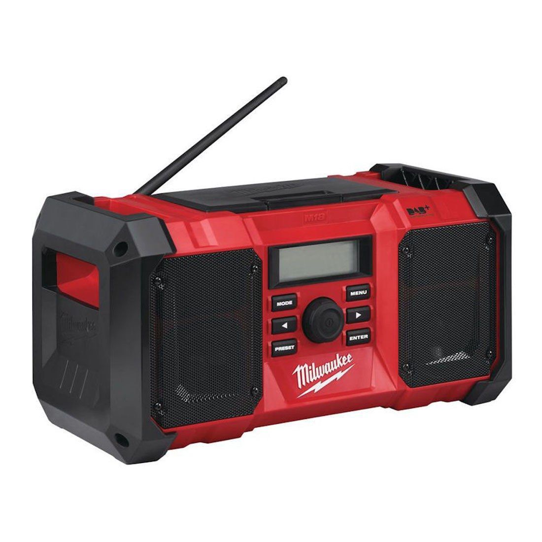 Milwaukee M18 JSRDAB-0 18V/240V DAB Digital Jobsite Radio Body Only 4933451252