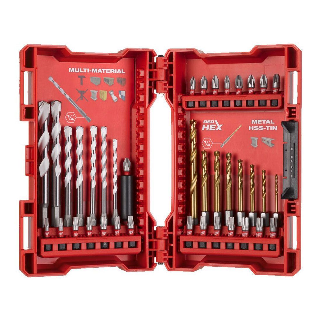 Milwaukee Shockwave Impact Screwdriver Drill Bit Set 39 Piece 4932479853