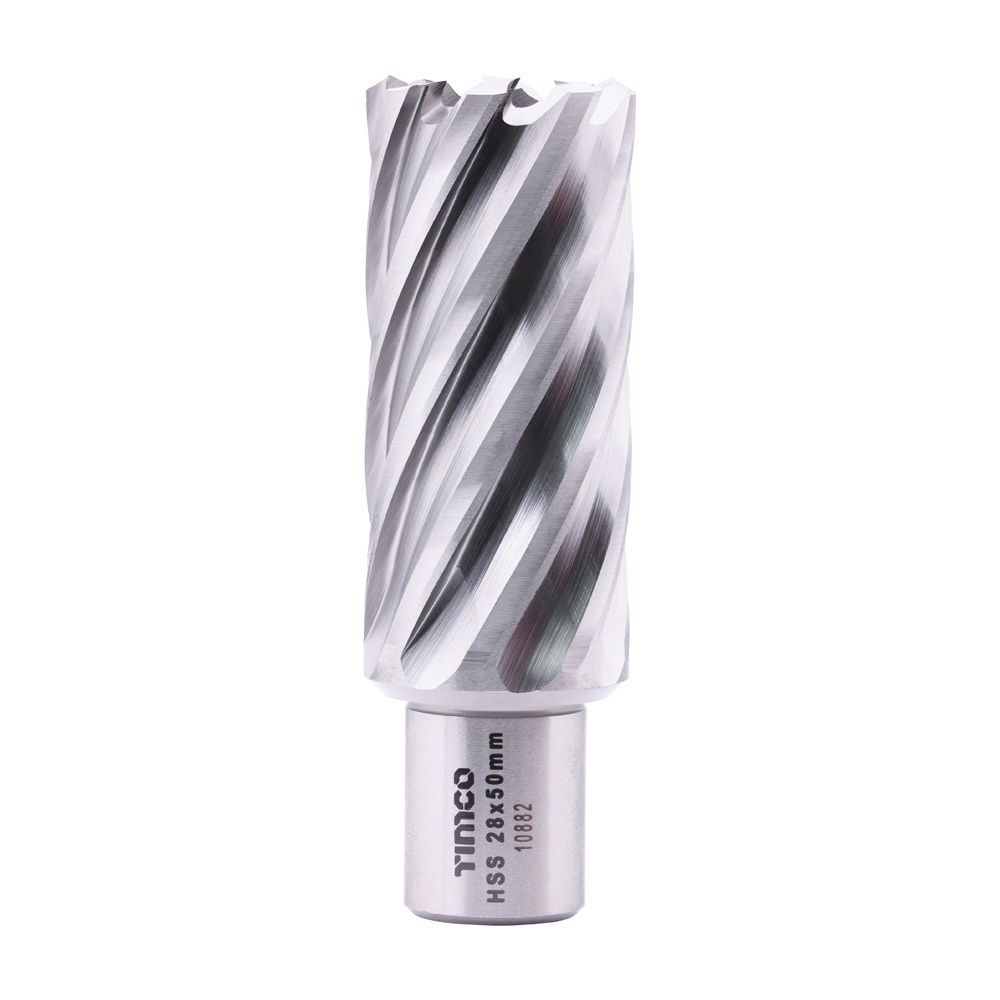 Timco 28 x 50 mm Addax HSS M2 Broaching Cutter Long Titanium-Aluminium Nitride Coating BCL28