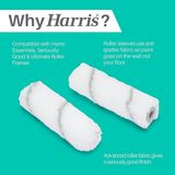 Harris 4" Pack of 10 Medium Pile Roller Sleeves Seriously Good For Walls & Ceilings 102012203