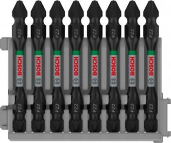 Bosch PRO Double-Ended Impact Bit with Pick and Click Index, PZ2, 65 mm, 8 pcs 2608522338