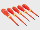 Bahco B220.005 VDE Insulated Screwdriver 5 Piece Set  Slotted/Phillips 1000V BAH220005