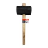Timco 24oz Rubber Mallet Solid Black Rubber Head Ash Wood Handle  468268