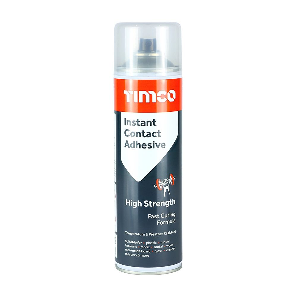 Timco Instant Contact Adhesive Premium Grade Spray 500ml 247789