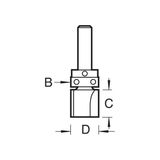 TREND C166X1/2TC PROFILER - 19.1MM DIAMETER X 50MM CUT
