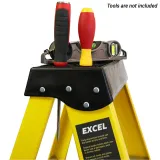Excel Electricians Fibreglass Step Ladder 4 Tread 1.3m Heavy Duty