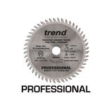 Trend 160mm x 48 Teeth x 20mm Fine Trim Saw PLUNGE Professional SAW Blade FT/160X48X20A
