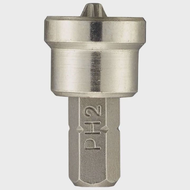 Kendo 25mm PH2 Screw Setting Bit with Depth Stop 2 piece