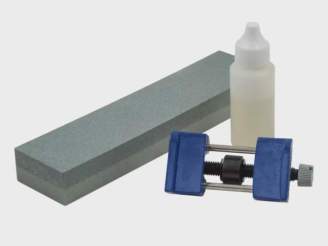 Faithfull 200mm Oilstone Honing Guide Kit Sharpening FAIOS8CHG