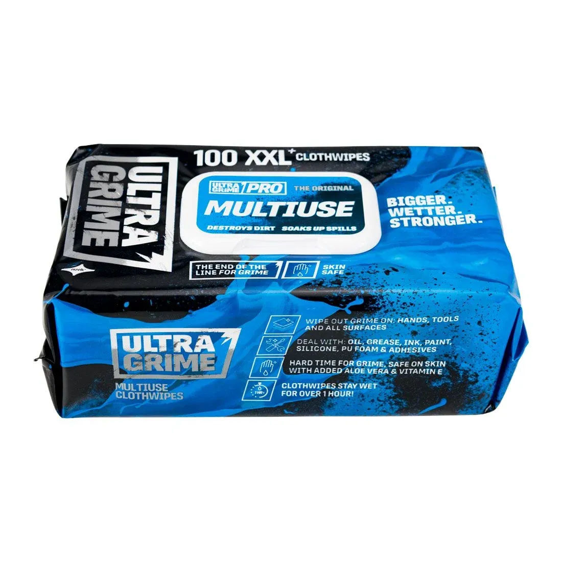 Ultra Grime Pro Multiuse -5990 Industrial Dirt Cleaning Clothwipes Pack of 100